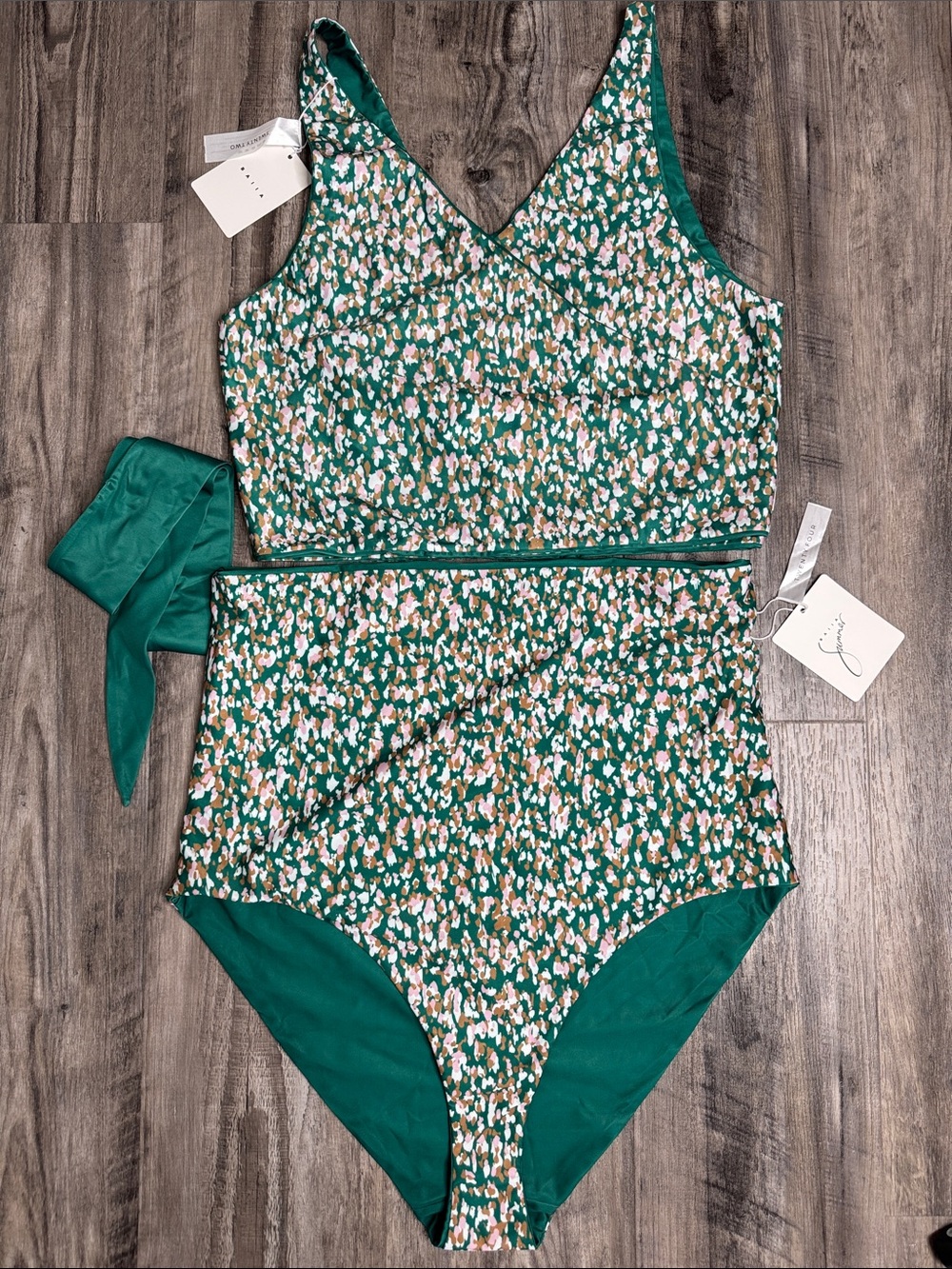 NWT BAIIA Jasmine Reversible Bikini Set 4 Piece Customizable Plus Size 2X - Picture 3 of 10